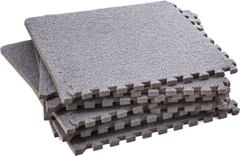interlocking carpeted foam floor tiles
